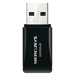 Mini Adaptador USB Inalambrico WiFi Mercusys MW300UM 300Mbps