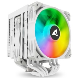 Disipador Fan Cooler para CPU Sharkoon A60 RGB Blanco Intel y AMD