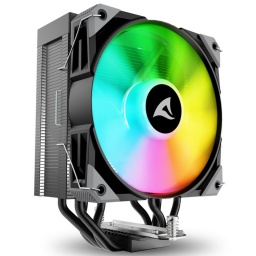 Disipador Fan Cooler para CPU Sharkoon A40 RGB Intel y AMD - Negro