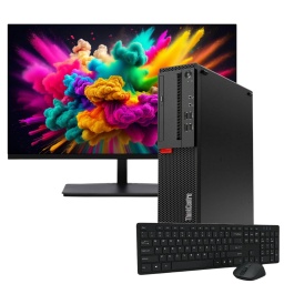 PC Computadora Lenovo ThinkCentre M710S SFF Intel Core i7-6700 16GB DDR4 256GB SSD + Monitor LED 22'' Full HD