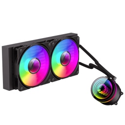Water Cooling Refrigeracion Lquida Gamemax IceBurg 240 Infinity 2x Fanes ARGB Intel y AMD - Negro