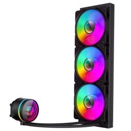Water Cooling Refrigeracion Lquida Gamemax IceBurg 360 Infinity BK 3x Fanes ARGB Intel y AMD - Negro