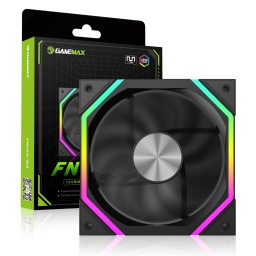 Fan Cooler Gamemax FN12A-N2 ARGB 12cm Silencioso y de Alto Rendimiento - Negro