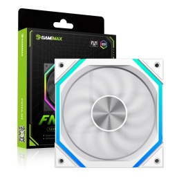 Fan Cooler Gamemax FN12A-N2-W ARGB 12cm Silencioso y de Alto Rendimiento - Blanco