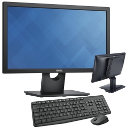 Combo All in One Mini PC Dell 3050 Core i5-7600T 32GB 512GB SSD + Monitor LED Dell E2016H 20'' - Reacondicionado A++