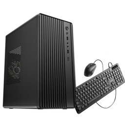 Gabinete Combo ATX Spartan A1 Negro con Fuente Teclado y Mouse