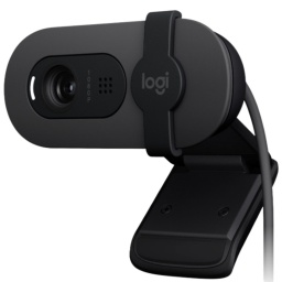 Camara Web Logitech Brio 100 Full HD con Microfono USB - Negra