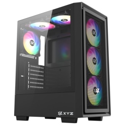 Gabinete Gamer XYZ Airone 100-X Mesh 6 Fanes ARGB - Negro