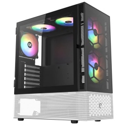 Gabinete Gamer XYZ Airone 200 Glass Edition 5 Fanes - Negro