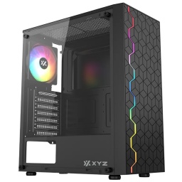 Gabinete Gamer XYZ Portal 100 A-RGB 1 Fan ARGB - Negro