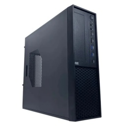 Gabinete NSX Office Q5 Slim Mini ITX Micro ATX con Fuente de 300W Desktop Negro