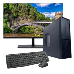 PC Computadora Dual Core Intel Celeron N4020 8GB DDR4 512GB SSD WiFi + Combo Inalambrico + Monitor LED 22''