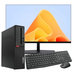 PC Computadora Lenovo ThinkCentre M710s SFF Intel Core i7-6700 32GB DDR4 512GB SSD + Monitor LED 27'' Full HD