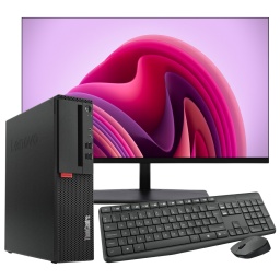 PC Computadora Lenovo ThinkCentre M710s SFF Intel Core i7-6700 16GB DDR4 512GB SSD + Monitor LED 24'' Full HD