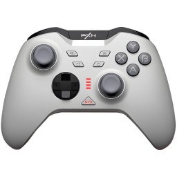 Joystick Inalambrico y Bluetooth PXN P5 Doble Gatillo y Botones Macro Para PC  Switch  iOS  Android - Blanco