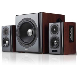 Parlantes 2.1 Edifier S350DB Bluetooth V5.1 de Madera MDF 150W RMS Subwoofer Tweeters Salida ptica