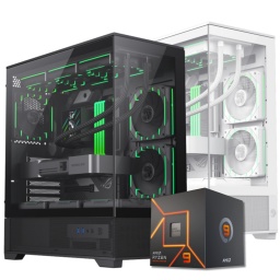 PC Gamer AMD Ryzen 9 7900 12 Nucleos AM5 32GB DDR5 1TB M.2 NVMe AMD Radeon RX 9060 XT 16 GB GDDR6