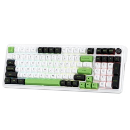 Teclado Inalambrico Redragon Eisa Max K686WBG Mecanico RGB - Blanco/Negro/Verde