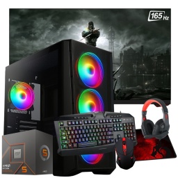 PC Gamer AMD Ryzen 5 8500G 32GB DDR5 1TB NVMe Grficos Radeon 740M + Monitor Gaming 24'' Full HD 165Hz