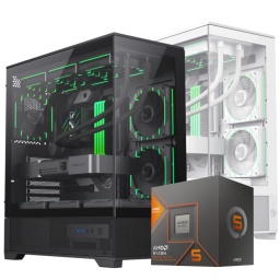 PC Gamer AMD Ryzen 5 8600G 6 Ncleos 64GB DDR5 2TB NVMe Grficos Radeon 760M 8 Ncleos Doble Vidrio