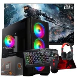 PC Gamer AMD Ryzen 5 8600G 32GB DDR5 1TB NVMe Grficos Radeon 760M + Monitor Gaming 27'' Full HD 165Hz