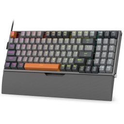 Teclado Gamer Mecanico Redragon Olaf K648 RGB Cableado USB-C Hecho en Aluminio Ultra Hot Swap Switches Red