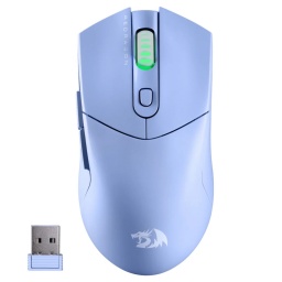 Mouse Gamer Inalambrico Redragon ST4R M917 Pro Sensor Pixart Paw 3395 26.000Dpi - Celeste