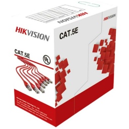 Bobina Cable de Red UTP Hikvision de 305 Metros Interior CAT5E 100% de Cobre