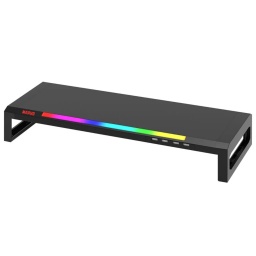 Soporte Gamer para Monitor Marvo DZ-01 RGB con Puertos USB - Negro
