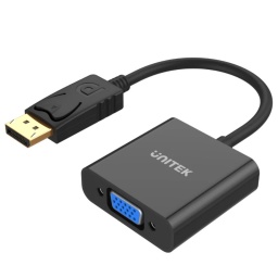 Adaptador Unitek Displayport (Macho) a VGA (Hembra) Full HD 1080P