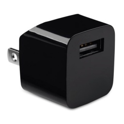 Ficha Adaptador de Corriente USB Hembra a Pared 220v Negro