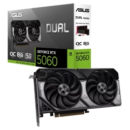 Tarjeta de Video Asus Dual GeForce RTX 5060 8GB GDDR7 OC Edition 128-bits PCIe 5.0