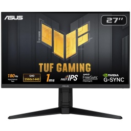 Monitor LED Fast IPS Asus TUF Gaming VG27AQL3A-J 27'' 2K QHD 1440p 180Hz 1ms HDR Freesync G-Sync HDMI  DisplayPort