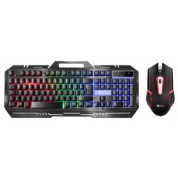 Combo Gamer Teclado y Mouse Shot Gaming RGB Rainbow Usb
