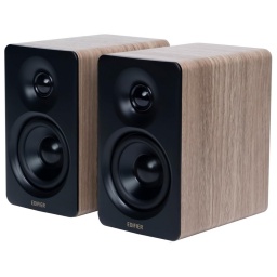 Parlantes 2.0 Edifier M60 Bluetooth 5.3 66W RMS Graves Medios de 3'' y Tweeter de 1'' - Roble