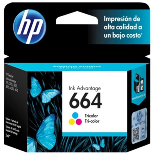Cartucho Original HP 664 Tricolor Para Deskjet 2135 2675 3635 4535 3775 3785