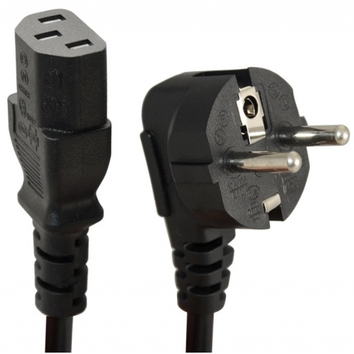 Cable de Corriente Schuko 1 Metro para PC y Monitores