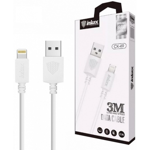 Cable INKAX CK-49 Para iPhone 2.1A USB Lightning 3 Metros