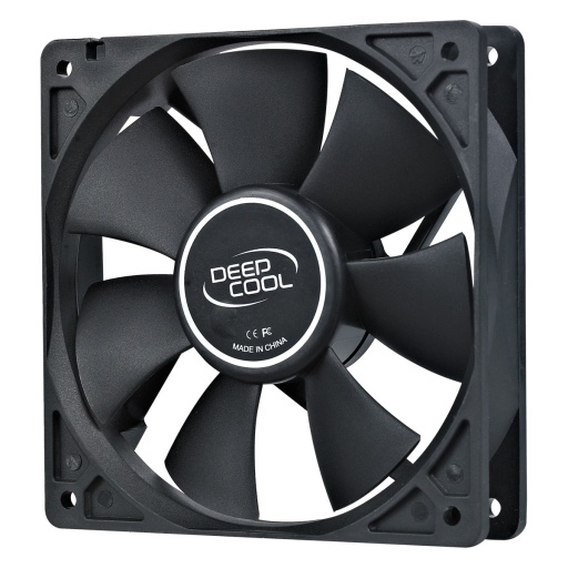 Fan Cooler Ventilador DeepCool XFAN 120 de 12x12 cm. Negro Sin iluminacin