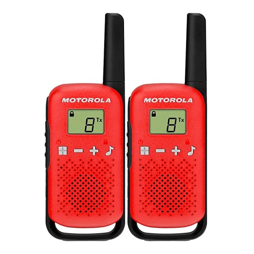 Handy Walkie Talkie Motorola TalkAbout T110 2 Vas 25 Km 22 Canales - Rojo