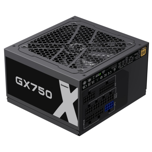 Fuente Gamemax GX-750 Modular 750W 80 Plus Gold con Ventilador inteligente 12cm - Negro