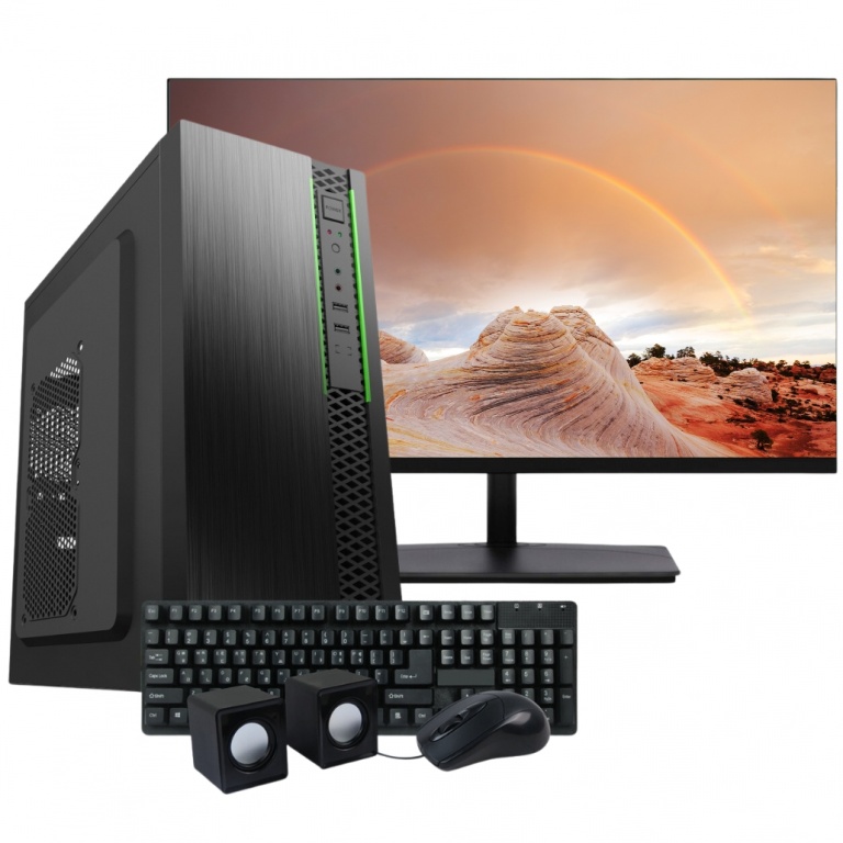 Pc Computadora Completa Intel Core i5-4570 8GB 500GB SSD + Perifericos + Monitor LED 22'' Full HD + WiFi