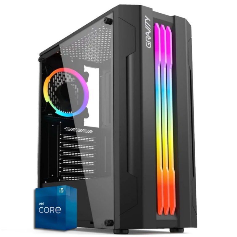 PC Computadora Gamer Intel Core i5-12400F 16GB DDR4 480GB SSD Video AMD Radeon RX 580 8GB GDDR5