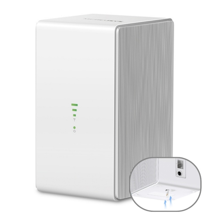 Router Inalmbrico 4G LTE de 300 Mbps Mercusys MB110-4G Portatil con Chip SIM
