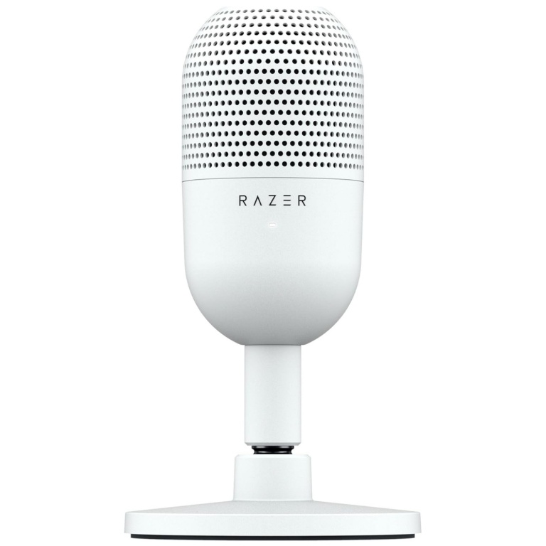 Microfono Profesional Razer Seiren V3 Mini USB Ultracompacto Condensador de 14mm - Mercury (Blanco)