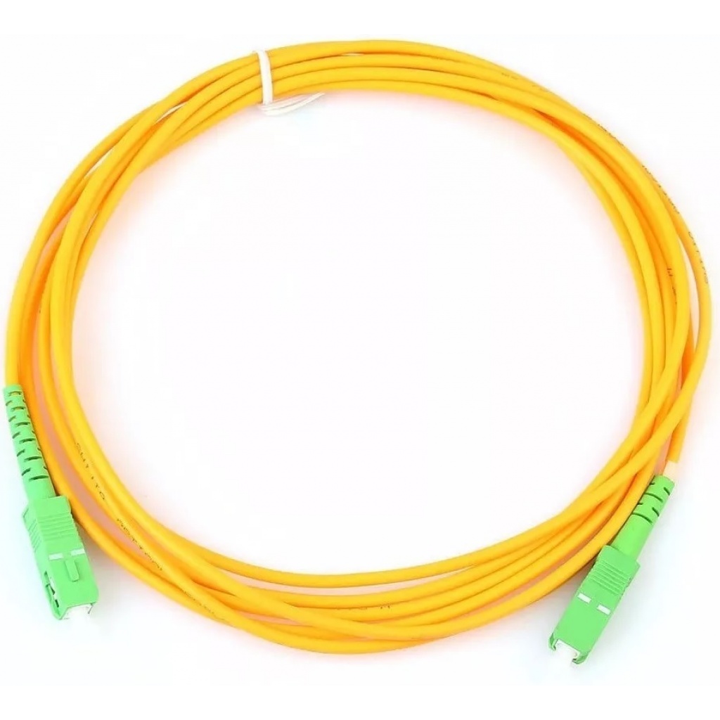 Cable fibra optica SC/APC simple netcord internet 5 metros - MEGATRONICA