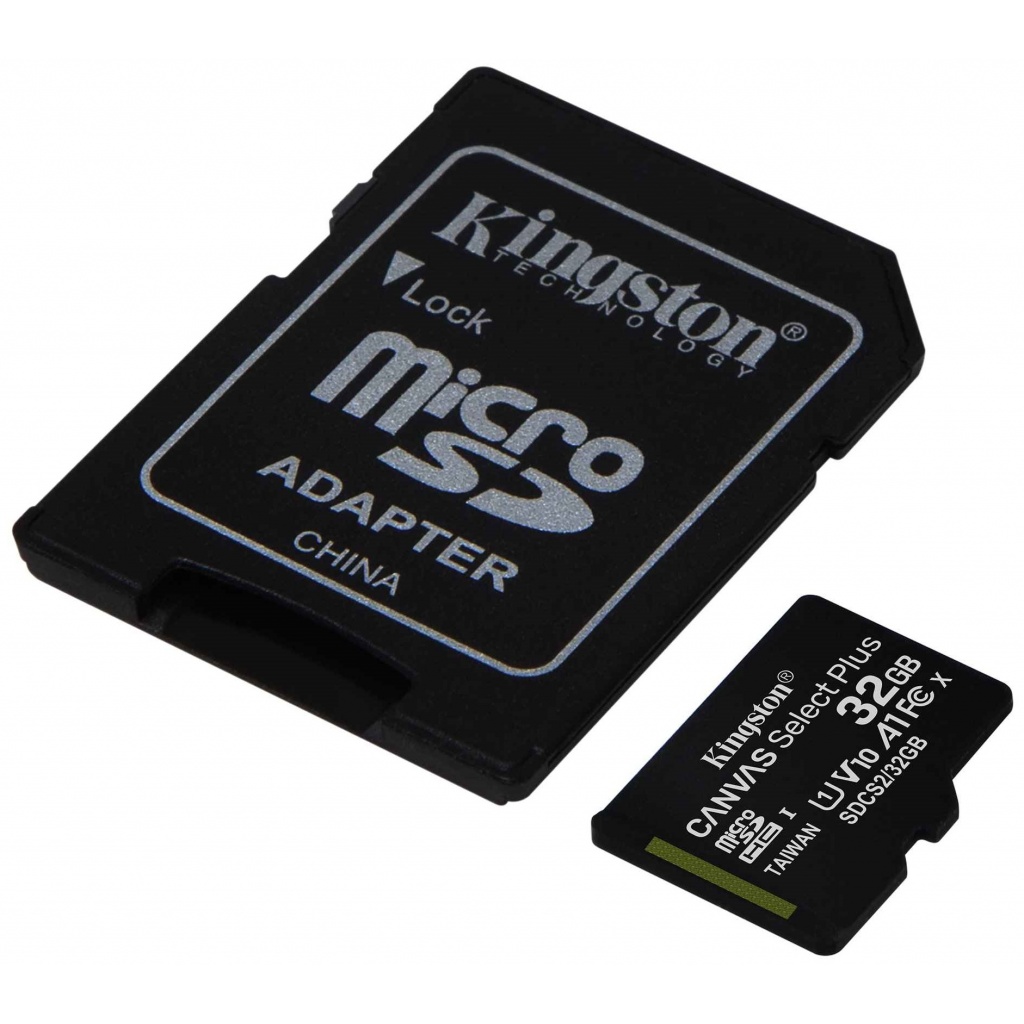 Memoria Micro Sd Kingston 32gb Clase 10 Con Adaptador Computacion Pendrives Y Tarjetas Sd