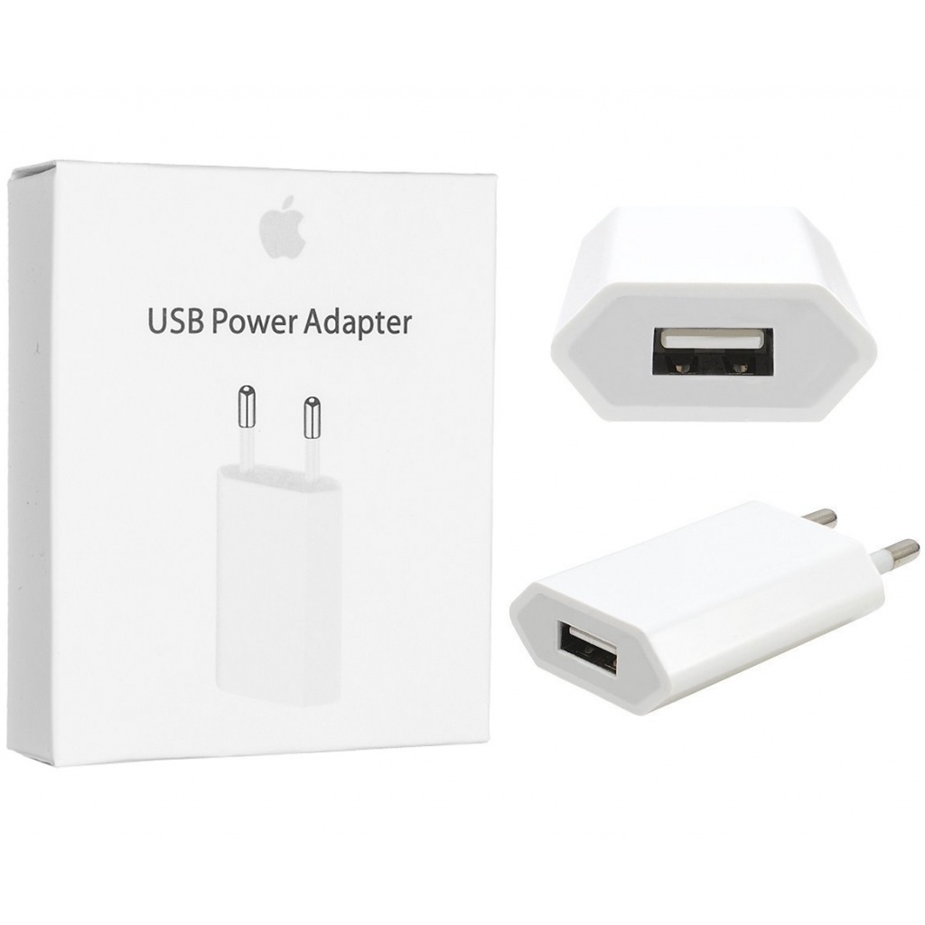 Cargador Apple MD813 5W iPhone Original USB a Corriente 220v Accesorios  Adaptadores y Accesorios