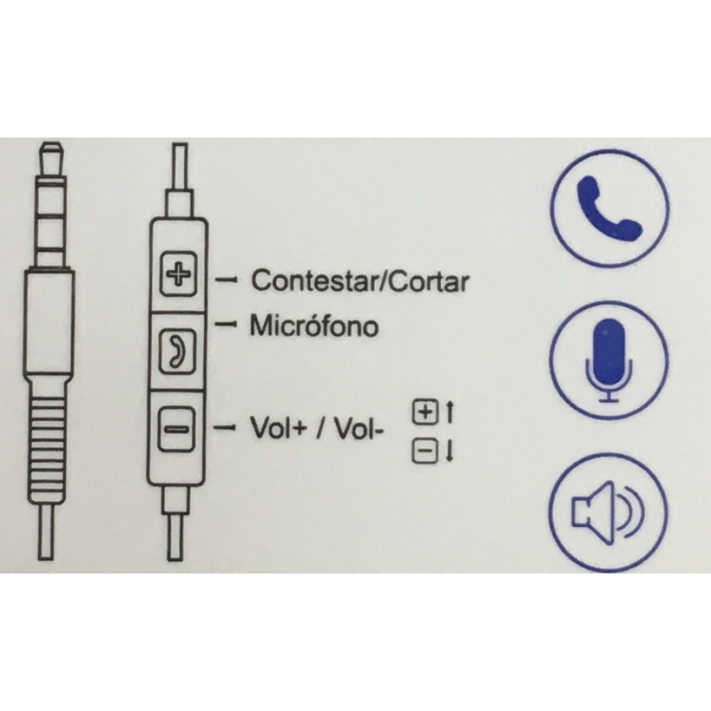 Auricular Manos Libres Stereo ROCA Universal Negro TV, Audio y Video