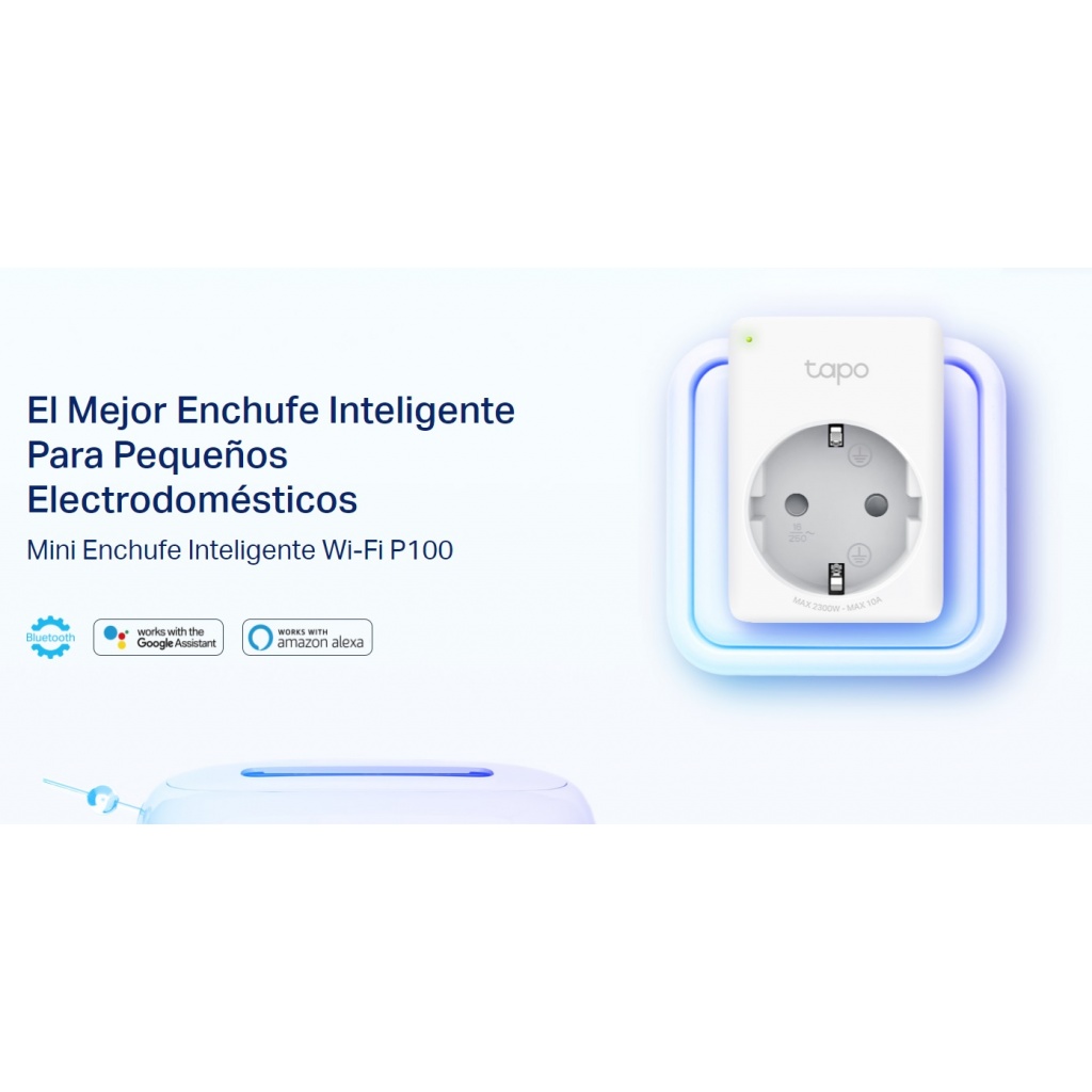 ENCHUFE MINI SMART TP LINK TAPO P100 2 PACK PROGRAMACION TEMPORIZA